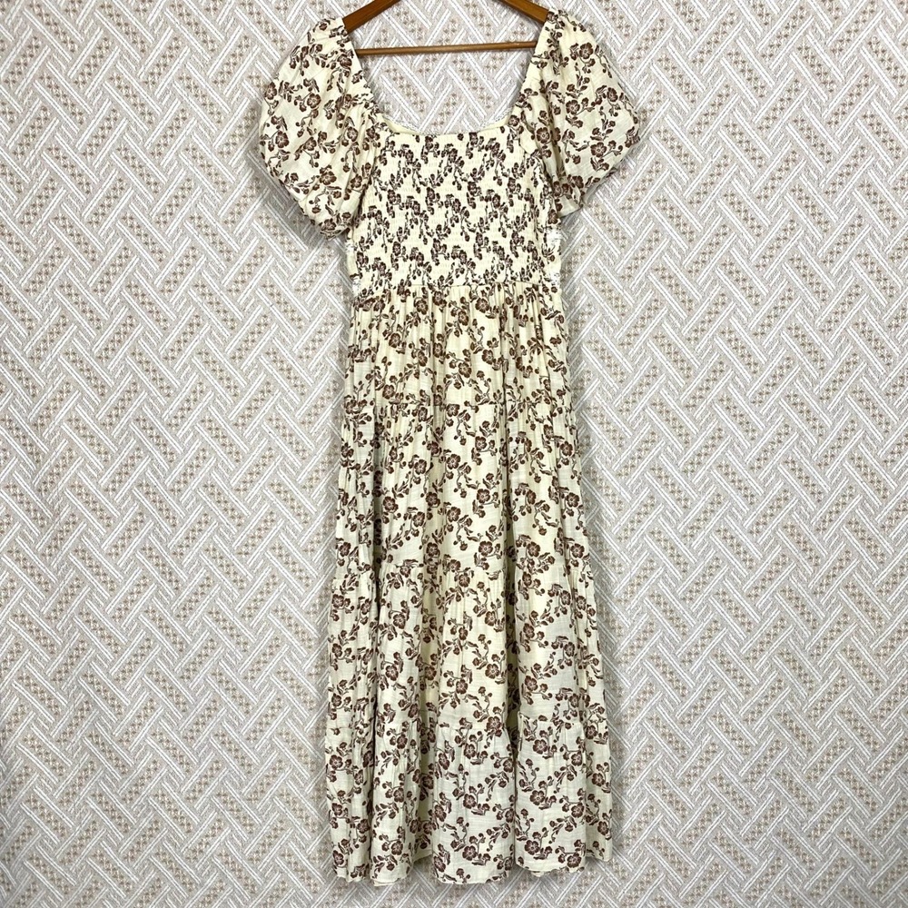 Anthropologie J Gee Sz Large Maxi Dress Cottagecore Prairie Romantic Boho Dainty - Picture 6 of 7